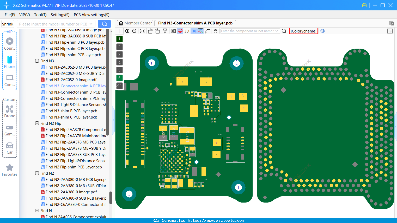 OPPO Find N3-Connector Shim A PCB Layer